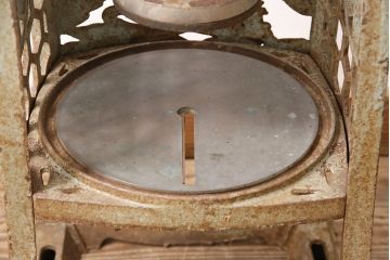 アンティーク雑貨　昭和レトロ　初雪(Hatsuyuki)　手動式かき氷機(手回し、ディスプレイ)(R-047522)