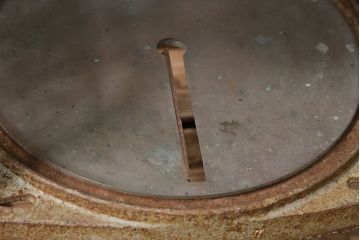 アンティーク雑貨　昭和レトロ　初雪(Hatsuyuki)　手動式かき氷機(手回し、ディスプレイ)(R-047522)