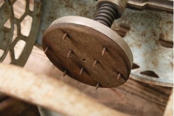 アンティーク雑貨　昭和レトロ　初雪(Hatsuyuki)　手動式かき氷機(手回し、ディスプレイ)(R-047522)