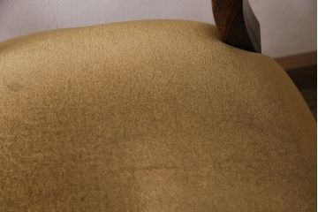 フランスアンティーク　ウォールナット材　優美なシルエットが気品を漂わせるチェア4脚セット(ダイニングチェア、椅子)(R-047523)