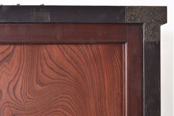 和製アンティーク　使い込まれた木肌や金具が味わい深い収納箪笥・上段(夜具箪笥、布団箪笥、サイドボード)(R-047533)