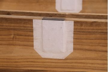 和製アンティーク　上手物!!　総桐材　黒柿材・桑材　3種の木の味わいを存分にお楽しみいただける造りの良い3段重ね箪笥(重ねタンス、和タンス、引き出し、チェスト、桐箪笥、桐たんす)(R-047542)
