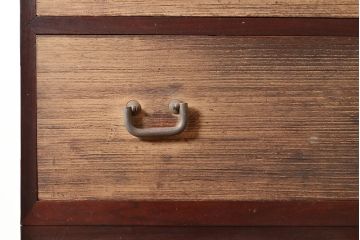 和製アンティーク　上手物!!　総桐材・桑材　木の味わいを存分にお楽しみいただける造りの良いローチェスト(ローボード)(R-047544)