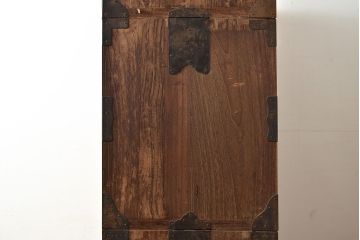 和製アンティーク　上手物!!　総桐材・桑材　木の味わいを存分にお楽しみいただける造りの良いローチェスト(ローボード)(R-047544)