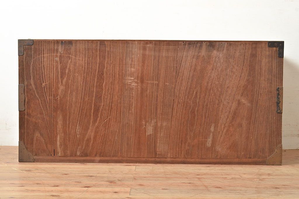 和製アンティーク　上手物!!　総桐材・桑材　木の味わいを存分にお楽しみいただける造りの良いローチェスト(ローボード)(R-047544)