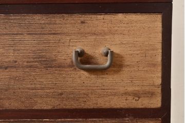 和製アンティーク　上手物!!　総桐材・桑材　木の味わいを存分にお楽しみいただける造りの良いローチェスト(ローボード)(R-047545)