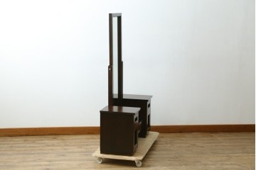 中古　松本民芸家具　M型一面鏡I　直線的なデザインが美しいドレッサー　定価約24万円　(R-047555)