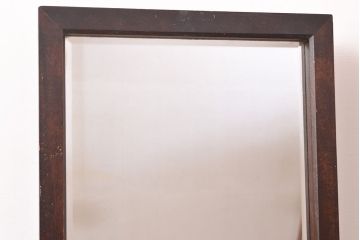 中古　松本民芸家具　M型一面鏡I　直線的なデザインが美しいドレッサー(姿見、鏡台、ミラー)(定価約24万円)(R-047555)