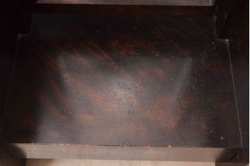 中古　松本民芸家具　M型一面鏡I　直線的なデザインが美しいドレッサー(姿見、鏡台、ミラー)(定価約24万円)(R-047555)