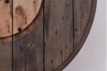 和製アンティーク　DIYやリメイクにおすすめ!使い込まれた味わいがたっぷり感じられるテーブル天板(ディスプレイ、古材)(R-047556)