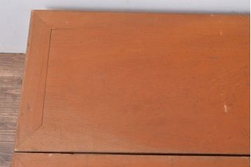 和製アンティーク　便利な折り畳み式!上品な佇まいの栓材製のテーブル(座卓、ローテーブル)(R-047557)
