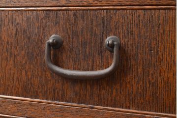 和製アンティーク　三越　三方槐(エンジュ)材製　高級品!!　漆塗り　上質な和の暮らしを味わえる指物家具の食器棚(収納棚、戸棚、キャビネット)(R-047572)