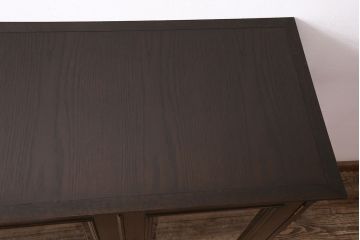 和製ヴィンテージ　神戸の洋家具、永田良介商店の上品な佇まいの戸棚(収納棚、キャビネット、カウンター収納棚、ビンテージ)(R-047573)
