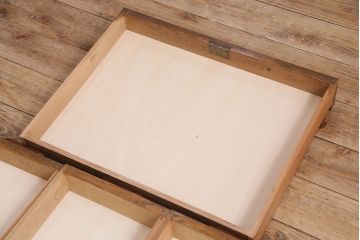 和製アンティーク　ロータイプが珍しい、ナラ材製のロールトップデスク(片袖デスク、座卓、座机、在宅ワーク、在宅用ワークデスク)(R-047575)