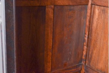 中古　松本民芸家具　A型洋服タンス　洗練された雰囲気の上質なワードローブ(洋服タンス、衣装箪笥、引き出し)(定価約74万円)(R-047577)