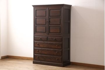 中古　松本民芸家具　A型和タンスI　和と洋どちらにも馴染む衣装盆付きのタンス(定価約68万円)(着物タンス)(R-047578)