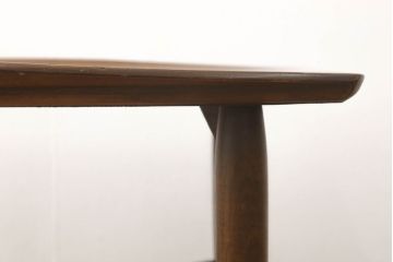 北欧ヴィンテージ　天板のデザインが珍しいチーク材製のセンターテーブル(コーヒーテーブル、ローテーブル、ビンテージ)(R-047580)