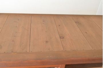 和製アンティーク　前面松材　収納がたっぷりできる、堂々とした佇まいの収納棚(食器棚、戸棚、キャビネット)(R-047589)