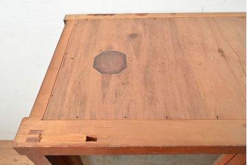 和製アンティーク　前面ヒノキ材　ノスタルジックな空間を高める戸棚(収納棚、キャビネット、食器棚、サイドボード)(R-047594)