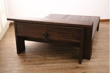 中古　美品　桐里工房製!しっとりとした落ち着きのある佇まいが魅力的な総桐材製ベッドフレーム(定価約72万円)(R-047596)