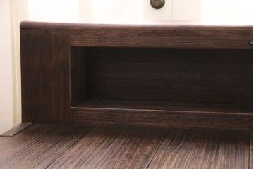 中古　美品　桐里工房製!しっとりとした落ち着きのある佇まいが魅力的な総桐材製ベッドフレーム(定価約72万円)(R-047596)