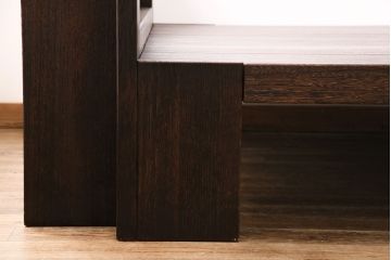 中古　美品　桐里工房製!しっとりとした落ち着きのある佇まいが魅力的な総桐材製ベッドフレーム(定価約72万円)(R-047596)