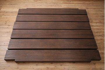 中古　美品　桐里工房製!しっとりとした落ち着きのある佇まいが魅力的な総桐材製ベッドフレーム(定価約72万円)(R-047596)