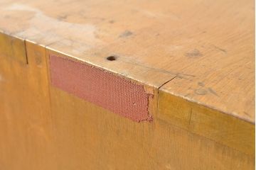 和製アンティーク　ナラ材製　小物収納に便利な北欧インテリアの雰囲気が漂うキャビネット(収納棚、リビングボード、引き出し)(R-047597)