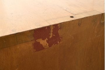 和製アンティーク　ナラ材製　小物収納に便利な北欧インテリアの雰囲気が漂うキャビネット(収納棚、リビングボード、引き出し)(R-047597)