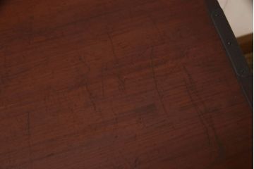和製アンティーク　上手物!前面欅(ケヤキ)材の上品な二本松箪笥ローボード(時代箪笥、衣装箪笥、ローチェスト)(R-047606)