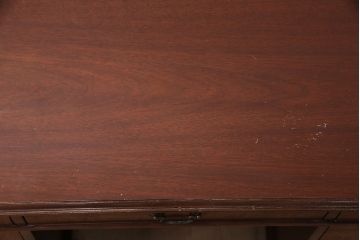 ヴィンテージ　DREXEL HERITAGE (ドレクセルヘリテイジ)　マホガニー材　洗練された大人の雰囲気醸し出す両袖デスク(机、在宅ワーク、在宅用ワークデスク、ビンテージ)(R-047611)