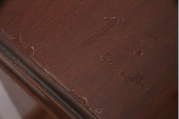 ヴィンテージ　DREXEL HERITAGE (ドレクセルヘリテイジ)　マホガニー材　洗練された大人の雰囲気醸し出す両袖デスク(机、在宅ワーク、在宅用ワークデスク、ビンテージ)(R-047611)