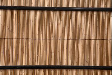 ビンテージ建具　上手物　漆塗り　泳ぐ鯉の透かしが風情漂う御簾戸4枚セット(簾戸、簀戸、葭戸、夏障子、夏戸、葦戸)(R-047612)