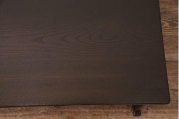 和製アンティーク　昭和初期　栗材　長い歳月を経て味わいを増した文机(座卓、ローテーブル、センターテーブル)(R-047627)