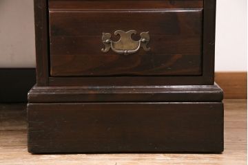 海外ヴィンテージ　ETHAN ALLEN(イーセンアーレン)　丸みのある蛇腹式の扉がお洒落なロールトップデスク(机、在宅ワーク、在宅用ビンテージ)(R-047641)