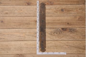 アンティーク雑貨　時代の味を感じる蔵戸の錠前金具(ディスプレイ雑貨、蔵戸パーツ)(R-047650)