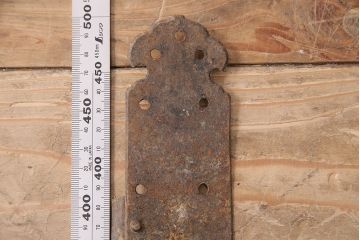 アンティーク雑貨　時代の味を感じる蔵戸の錠前金具(ディスプレイ雑貨、蔵戸パーツ)(R-047650)