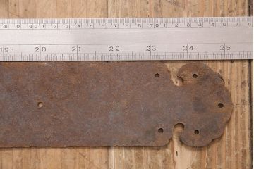 アンティーク雑貨　錆びた風合いが時代の味を感じる蔵戸の錠前金具(ディスプレイ雑貨、蔵戸パーツ)(R-047652)