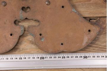 アンティーク雑貨　高級品!繊細で上質なつくりが魅力的な蔵戸の銅金具(ディスプレイ雑貨、蔵戸パーツ)(R-047653)