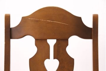 和製ヴィンテージ　カリモク家具(karimoku)　エキゾチックな雰囲気を醸し出すブナ材製のチェア4脚セット(ダイニングチェア、椅子、ビンテージ、バラ売り可能)(R-047657)