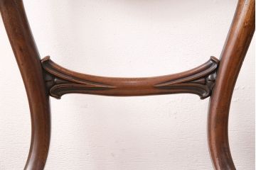 フランスアンティーク　ウォールナット材　高級感漂う優美な佇まいのチェア4脚セット(ダイニングチェア、椅子)(R-047658)