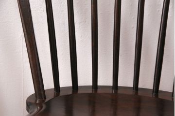 ビンテージ　松本民芸家具　美しいシルエットが魅力の#72リーチ型チェア4脚セット(ダイニングチェア、椅子)(R-047675)