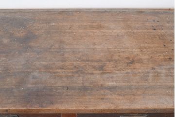 和製アンティーク　幅がたっぷりあるレトロなカウンターテーブル(サイドボード、収納棚)(R-047676)