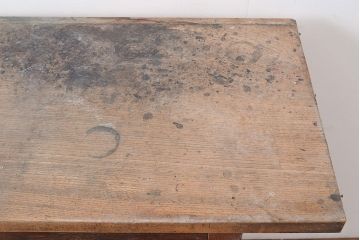 和製アンティーク　幅がたっぷりあるレトロなカウンターテーブル(サイドボード、収納棚)(R-047676)