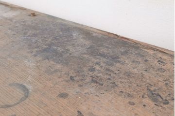 和製アンティーク　幅がたっぷりあるレトロなカウンターテーブル(サイドボード、収納棚)(R-047676)