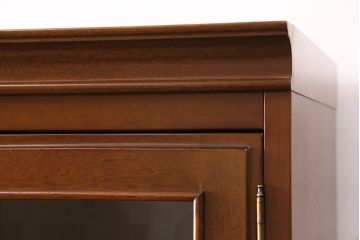中古　maruni(マルニ木工) の地中海シリーズ!優美な佇まいのカップボード(食器棚、収納棚、戸棚)(R-047677)