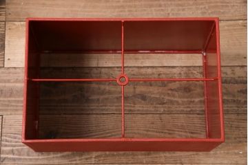 海外　ビンテージ照明　赤・シェード　ブロンズ像　華やかな空間を演出してくれるスタンドライト(照明、フロアスタンド)(R-047687)