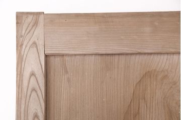 アンティーク建具　明治大正期　欅(ケヤキ)材の一枚板を使用した和の趣あふれる蔵戸　(R-047697)