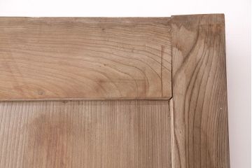アンティーク建具　ケヤキの一枚板を使用した、和の趣あふれる蔵戸(玄関戸、引き戸、建具)(R-047697)