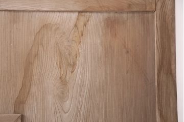 アンティーク建具　ケヤキの一枚板を使用した、和の趣あふれる蔵戸(玄関戸、引き戸、建具)(R-047697)